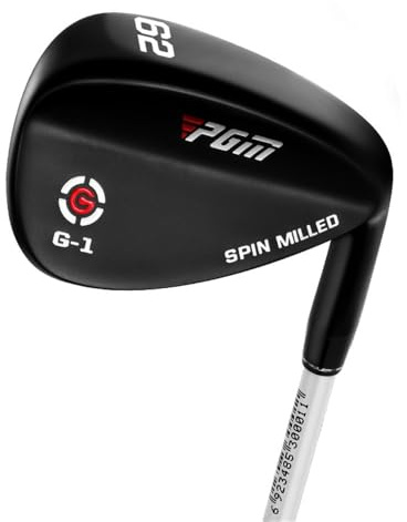 50/52/54/56/58/60/62/64 Degree Golf Wedge Right Handed Golf Lob Gap Sand Wedge for Men Women Beginners Sports (Black,62D)
