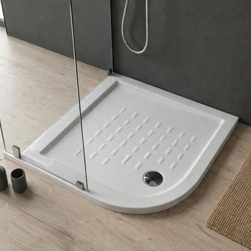 Kiamami Valentina - Plato de Ducha semicircular 90 cm a RAS de Suelo | Linea