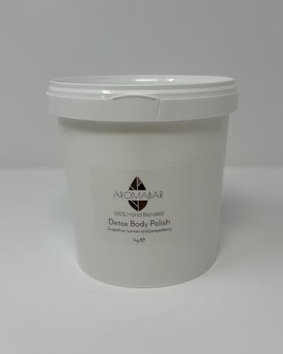 Spa Detox kroppspeeling 1 kg salt från döda havet, sheabutter, mandelolja och ren grapefrukt, citron- och juniperberry eterisk olja 100 % naturlig parabenfri