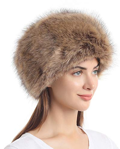Soul Young Women's Winter Polyester Cossak Russian Style Hat(One Size, Nature)