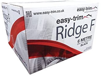 6m Easy Trim Ridge F Kit | Easy Ridge Dry Fix Ridge System | DIY Roofing Ridge | Cement Free | Black