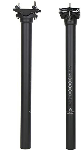 Reggisella da bicicletta ultraleggero in carbonio completo arretrato 0 ° UD Lunghezza nero 350 / 400mm (27.2*350mm)