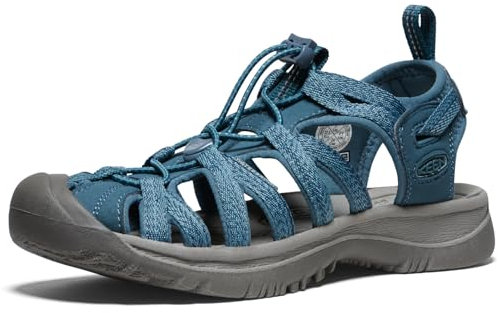 KEEN Damen Whisper Sandalen, Grau Medium Grey Peacock Green, 35.5 EU