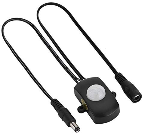 PB-Versand Sensor de movimiento por infrarrojos para tiras de luces LED (12 V CC, 4 A) Con pasadores huecos