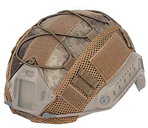 ATAIRSOFT Táctico Airsoft Paintball Casco Militar de Caza Cubierta de Tela de Nylon para Cascos rápidos BJ/PJ/MH