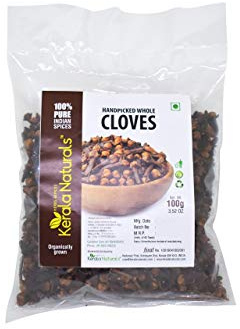 Clavo de olor 100 g, puro, seleccionado a mano y natural.
