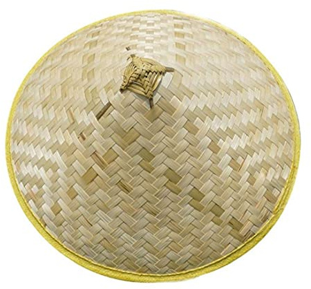 Danlai Chapeau en Rotin De Bambou Confortable Rétro Fait À Main Tissage Chapeau De Paille Tourisme Ferme Casquette Pêche Agriculteur Pêcheur Parasol Chapeau
