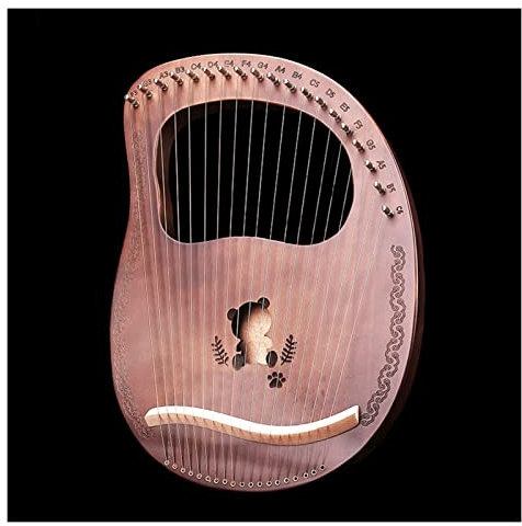 Klassische Hölzerne 19 Strings Harfe Mandoline Chinese Professionelle Lyre Harfe Harfen-Saiteninstrument (Color : 19 Strings Style8)