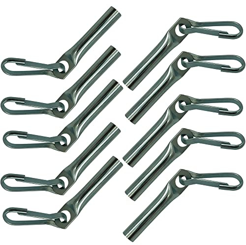 10x Seilendverschluss mit Simplexhaken für 6mm 8mm 9mm 10mm Expanderseil Planenseil Seil Haken (8)
