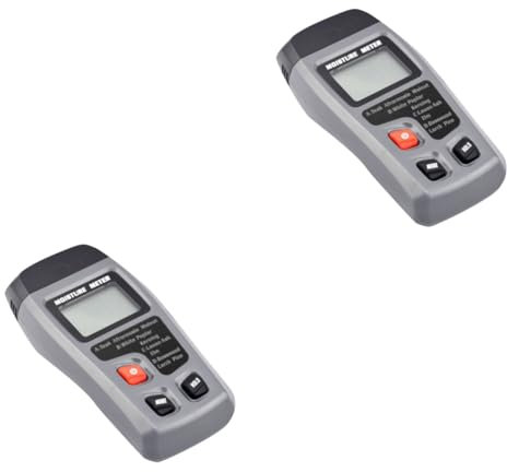 Hemobllo 2pezzi Misuratore Umidità Per Tester Per Contenuto Umidità Carpentiere e Agricoltura Design e Display Lcd Facile Batteria