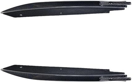 SUTVCM Diffusor-Eckschutz Für G30 5er G30 Limousine MS&Port MT&ech 2017- Heckspoiler-Spoiler Für Stoßstange Seitenschwellerverlängerung Lippensplitter(Carbon-Look)