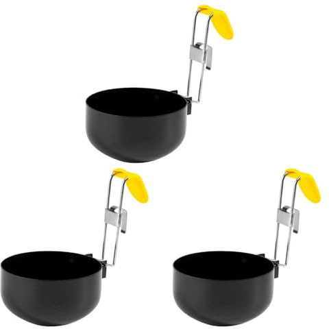DXPETA 3 Pcs Stainless Steel Non-Stick Egg Poacher Pan, Collapsible Egg Rings, Perfect for Poached, Soft-Boiled Eggs, Steaming, Melting Chocolate, Desserts