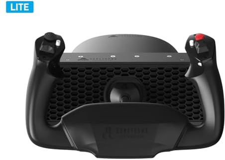 Honeycomb Alpha LITE – Yoke compact pour simulation de vol, rotation 180°, boutons programmables, axe en acier robuste, design clair idéal pour débutants, compatible MSFS 20/24 [Xbox] [Xbox] [Xbox]