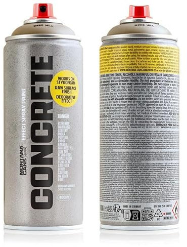 Montana Cans CONCRETE Effect Spray Paint - 400ml Beton-Effekt Sprühfarbe (Pantheon)