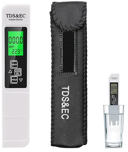 TDS Meter Digital Water Quality Tester, 2025 4-in-1 TDS-Messgerät Digitales Wassermessgerät, EC-Messgerät und Temperaturmessgerät, Wassertester für Trinkwasser, Aquarien und Schwimmbäder