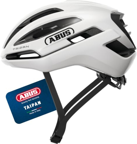 ABUS Casco gravel Taipan - Casco da bicicletta per gravel bike - leggero, versatile e ben ventilato - con portaocchiali - per adolescenti, donne e uomini - taglia L, bianco