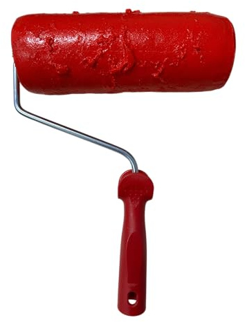 Rodillo texturizado Especial RASPADO para mortero tixotrópico, monocapa, cemento. Tematización Hormigón impreso estampado realista (RASPADO) (ABUJARDADO)