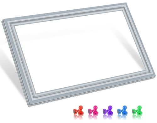 UPGRADED W10407216 Freezer Door Gasket Compatible with Whirlpool Refrigerator Freezer Door Seal W10248749 W10685869 KitchenAid Kenmore Refrigerator Door Gasket WRF736SDAM13 WRV986FDEM01 WRF736SDAM14