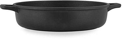 Home Granchef Tegame Antiaderente con 2 Manici, Alluminio pressofuso, Nero, 40 cm
