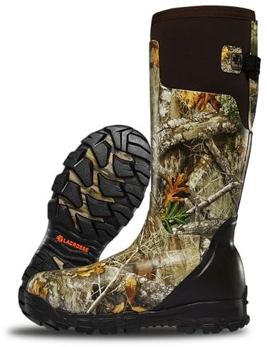 LaCrosse Alphaburly Pro 18 Insulated Hunting Boots for Men Featuring Waterproof Rubber, 1600G Thinsulate, and EVA Footbed, Realtree Edge - 9 M