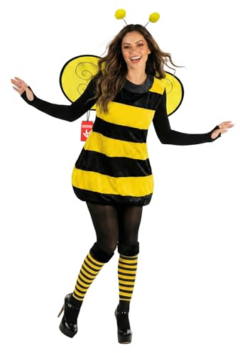 Morph Dam bi kostym vuxen humla halloween outfit drottning bi fin klänning för fester och evenemang, stor