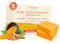 PLANTIFIQUE Jabón de Curcuma y Acido Kojico, 2 Barras con Vitamina C, Ácido Hialurónico y Colágeno - Jabon Cara para las Manchas - Turmeric & Kojic Acid Soap, 160g