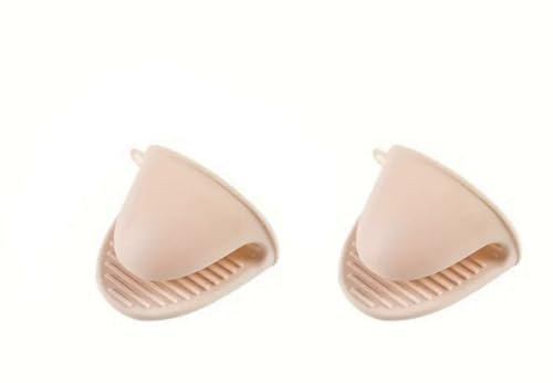 Gants de Cuisine en Silicone Rose Pâle – Paire Antidérapante et Résistante à la Chaleur – Isolants et Lavables – Cuisine, Barbecue, Four et Micro-Ondes – Facile à Nettoyer, Souple et Durable.