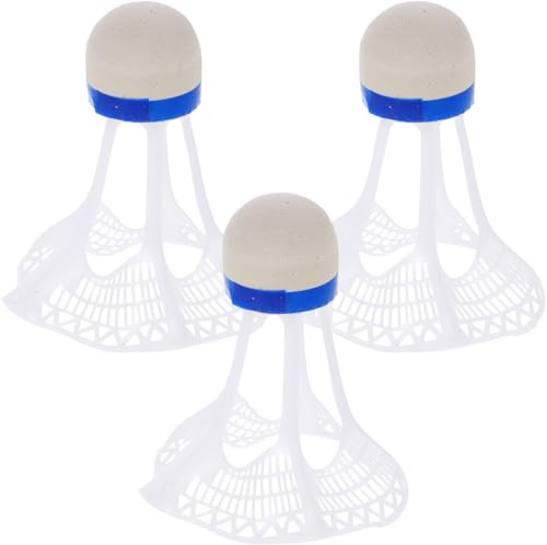 Happyyami Wind Resistant Badminton Shuttlecocks 3 Pack Lightweight Nylon Birdies for Indoor Outdoor Training Practice and Competitive Play