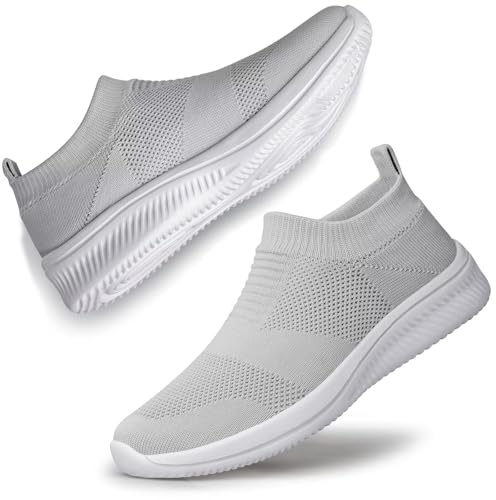 ADQ Baskets Femme Slip-on Sneakers sans Lacets Légères Respirantes | Slip-On sans Lacets Respirantes Légères Confortables Marche Travail