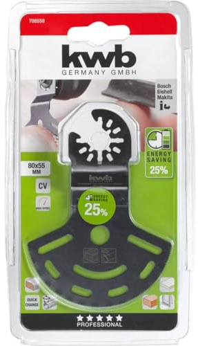 kwb AKKU-TOP CV Tiefschnitt Tauchsägeblatt - Multitool Säge-Blatt, Ø 87 mm, für alle handelsüblichen Maschinen