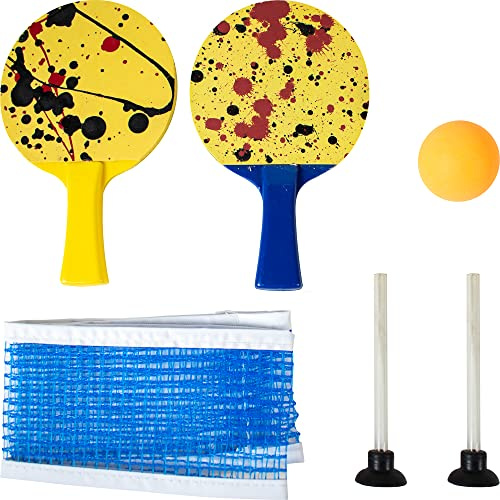 Sunflex Erwachsene Tischtennis-Set mini Mini, Mehrfarbig, M, 20104