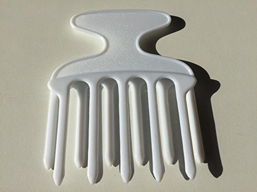 Niavida fingerstyler 2 x vit streckkam lockkam afrokam