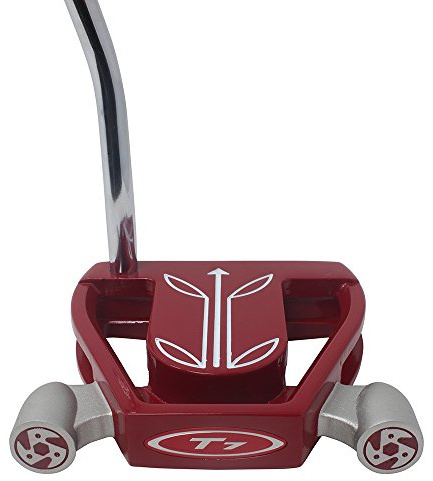 T7 Twin Engine Red Mallet Golf Putter Right Handed with Alignment Line Up Hand Tool 33 Inches Petite Lady's Perfect for Lining up Your Putts