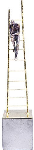 Kare Design Deko Objekt Elements Climbing Man, Gold, Treppe, Artikelhöhe 41cm