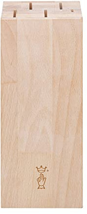OPINEL - Bloc de Rangement pour Couteaux en Bois de Hêtre - Design Sobre et Élégant - Vos Couteaux de Cuisine Toujours à Portée de Main et Protégés - pour 5 Couteaux