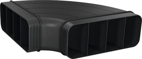 Siemens Flachkanal 90 ° horizontal HZ9VDSB1 | 90° Flachkanalbogen horizontal (männlich), Aerodynamisch optimiert, Einfach über die Verbindungsmannschette