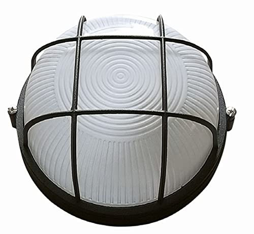 Licht-Erlebnisse Außen Wandleuchte Maritim Ø18cm IP44 Bullauge FLORAID Outdoor Wandlampe Haus Garten Terrasse