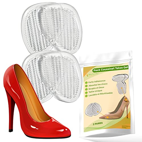 Solette Mezzo Plantare Cuscinetti per Piedi in Silicone Plantari Avampiede per scarpe troppo grandi | Cuscinetto Antiscivolo per salva la pressione del tallone e alleviare tacchi interni