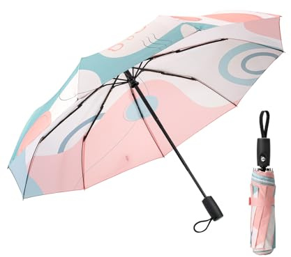 Mr. Pen - Paraguas de viaje resistente al viento, tema bohemio, paraguas automático para lluvia, paraguas compacto, paraguas de viaje compacto, paraguas a prueba de viento, paraguas para lluvia,