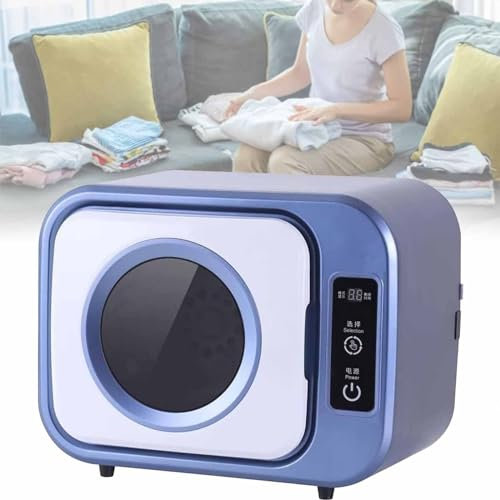 DDZJTPP Mini-Trockner,Tragbare Trockner,Kleine Trocknungsmaschine,3 Einstellbare Einstellungen,Schnell Trocknend, Den Einsatz Auf Der Arbeitsplatte Oder an Der Wand,für Schlafsäle,B