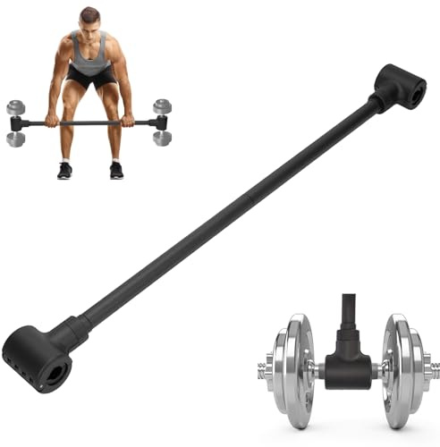 tonchean Hantelomvandlare, hantel till skivstång omvandlare, justerbar tyngdlyftning skivstång hantel stång upp till 80 kg viktkapacitet för hemträning gym träning