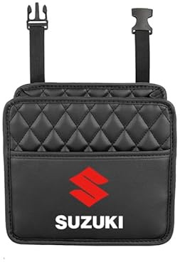 YYTERI Auto Kofferraum Leder Organizer Box, für Suzuki Jimny 2007-2017 Faltbare Autotasche Organizer Wasserdicht mit Fächern Aufbewahrungs Box Zubehör,A