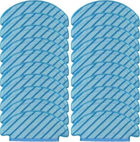 Rebirthcare 20 Stück Wischtücher für Ecovacs Deebot Ozmo N8, N8+, N8 Pro, N8 Pro+, für Ecovacs DEEBOT T8, T8+, T8 AIVI, T8 Max Roboter Staubsauger Zubehör Ersatzteile