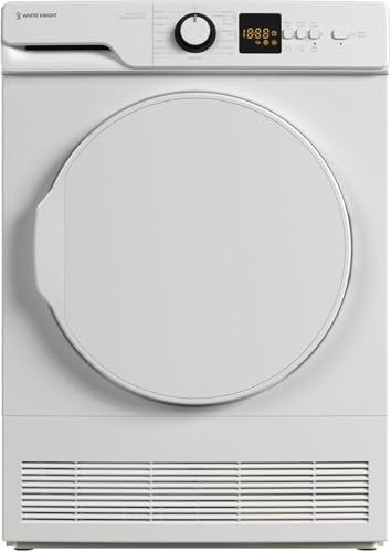 White Knight WK-AT8HPW 8kg Heat Pump Tumble Dryer,15 Programmes, Auto Dry, A++ Rated - H84.5 x W59.6 x D56.3 (cm)