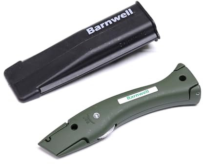 Barnwell Matt Olive Green Dolphin Delphin Carpet Fitters Work Trimming Fixed Handle and Holster