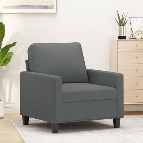 Xichuzi Sofasessel Dunkelgrau 60 cm Stoff, Relaxsessel, Fernsehsessel, Kinosessel, Gaming Couch - 359148