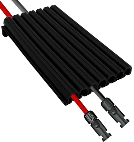 Dachdurchführung Solar (bis zu 7 Kabel mit 6 mm² Dicke) (0% MwSt.) | Kabeldurchführung für Solaranlage auf Ziegeldach - Solar-Kabeldurchführung Wasserdicht - Durchführung für Solarkabel