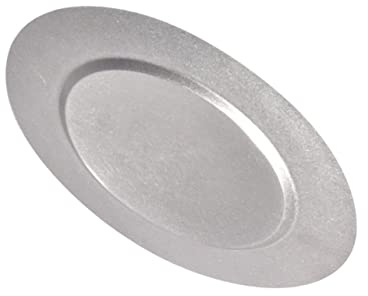 FUNNETOYU Plat Inox Rétro Acier Inoxydable Camping Résistante Plateau Repas Western Polyvalent Surface Lisse Facile à Nettoyer et Solide pour Usage