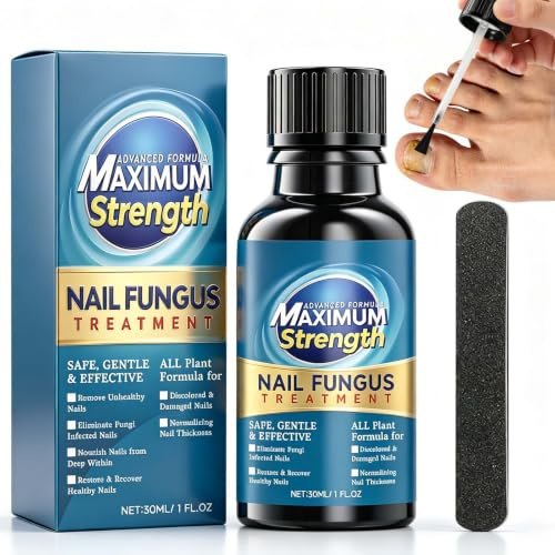 Extra Strong Fungal Nail Treatment for Toenails & Fingernails Formula Extra Strong Antifungal Nail Repair Solution to Strengthen, Revitalize Damaged & Discolored Nails, Restore Healthy Nails 30ml