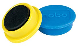 Nobo Magneter till Magnetisk Whiteboardtavla, 24mm, 10-pack, Olika Färger, 1915297